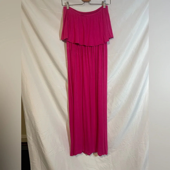 Elegant Pink Maxi Dress - Picture 5 of 7